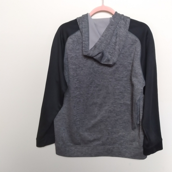 Adidas Team Issue Gray and Black Climawarm Fleece Lined Hoodie Size Medium - Picture 3 of 12